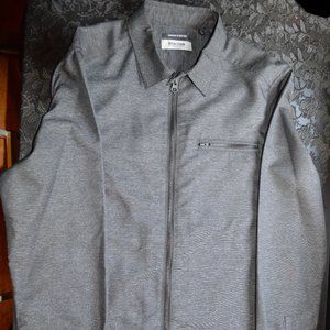 Kenneth Cole Reaction Mens Small Gray Zip Jacket